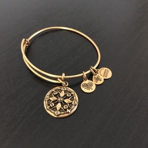 Alex & Ani Gold Compass Bracelet